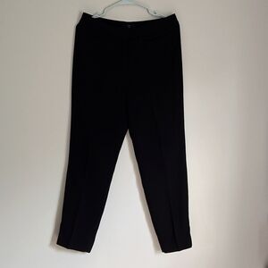 J. Crew slim black crepe trousers